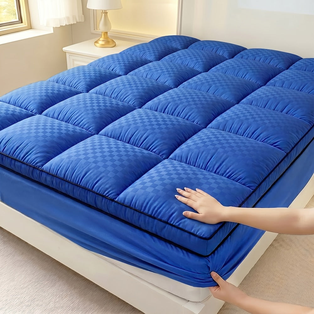 Mattress Topper Pillow Top Quilted Fitted Mattress Protector Cover Deep Pocket Cooling 1000GSM Twin Full Queen King