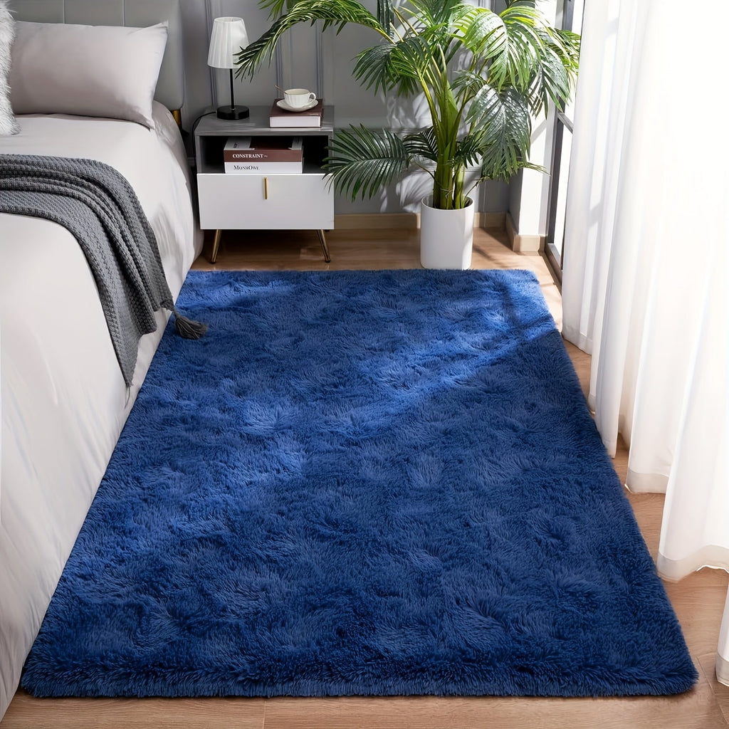 Shaggy Area Rug Soft Plush Fuzzy Carpet Non-Slip Tie-Dye Design for Bedroom Living Room Nursery Dorm ¡ª Pet Friendly Machine Washable Multiple Sizes & Colors