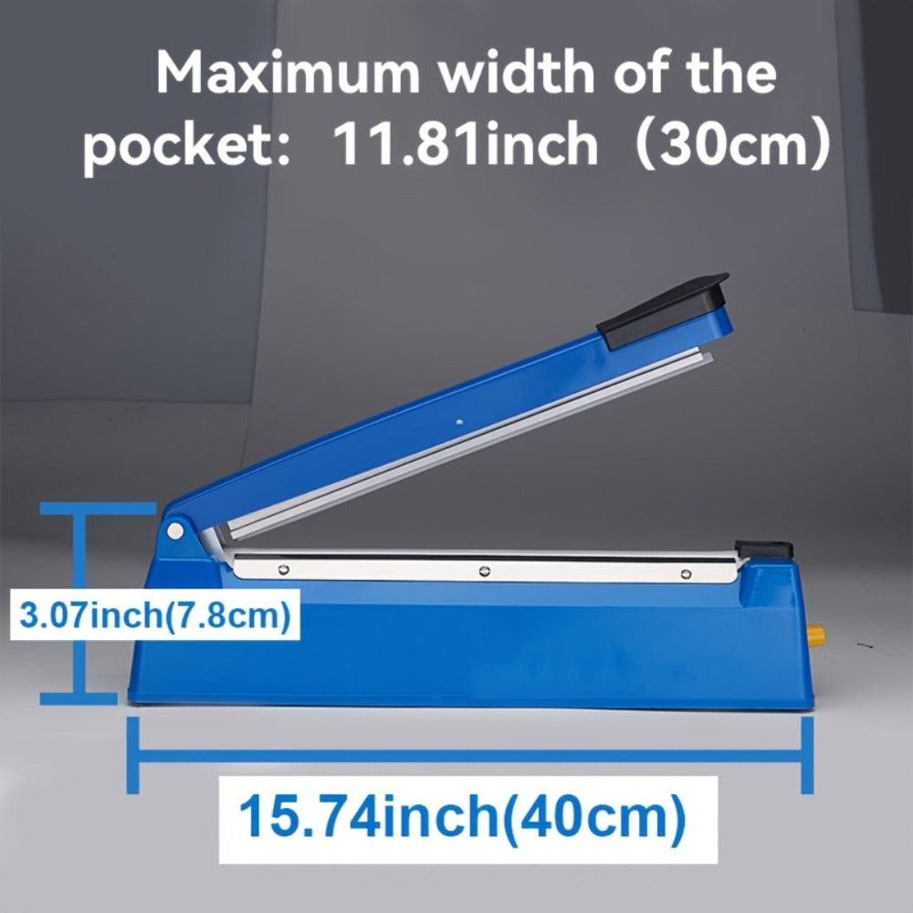 Impulse Heat Sealer 8¡± & 12¡± | Adjustable Temperature Poly Bag Sealing Machine for Plastic, Mylar, PE & PP Bags ¨C Portable Manual Heat Sealer for Home, Restaurant, Retail & Food Storage