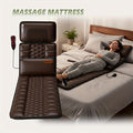 Full Body Shiatsu Massage Mattress ¨C 10-Zone Vibration with Neck Kneading & Hot Compress, 12V Safety Voltage Massage Mat for Back Neck & Waist Relief, Home Relaxation Gift for Men Women