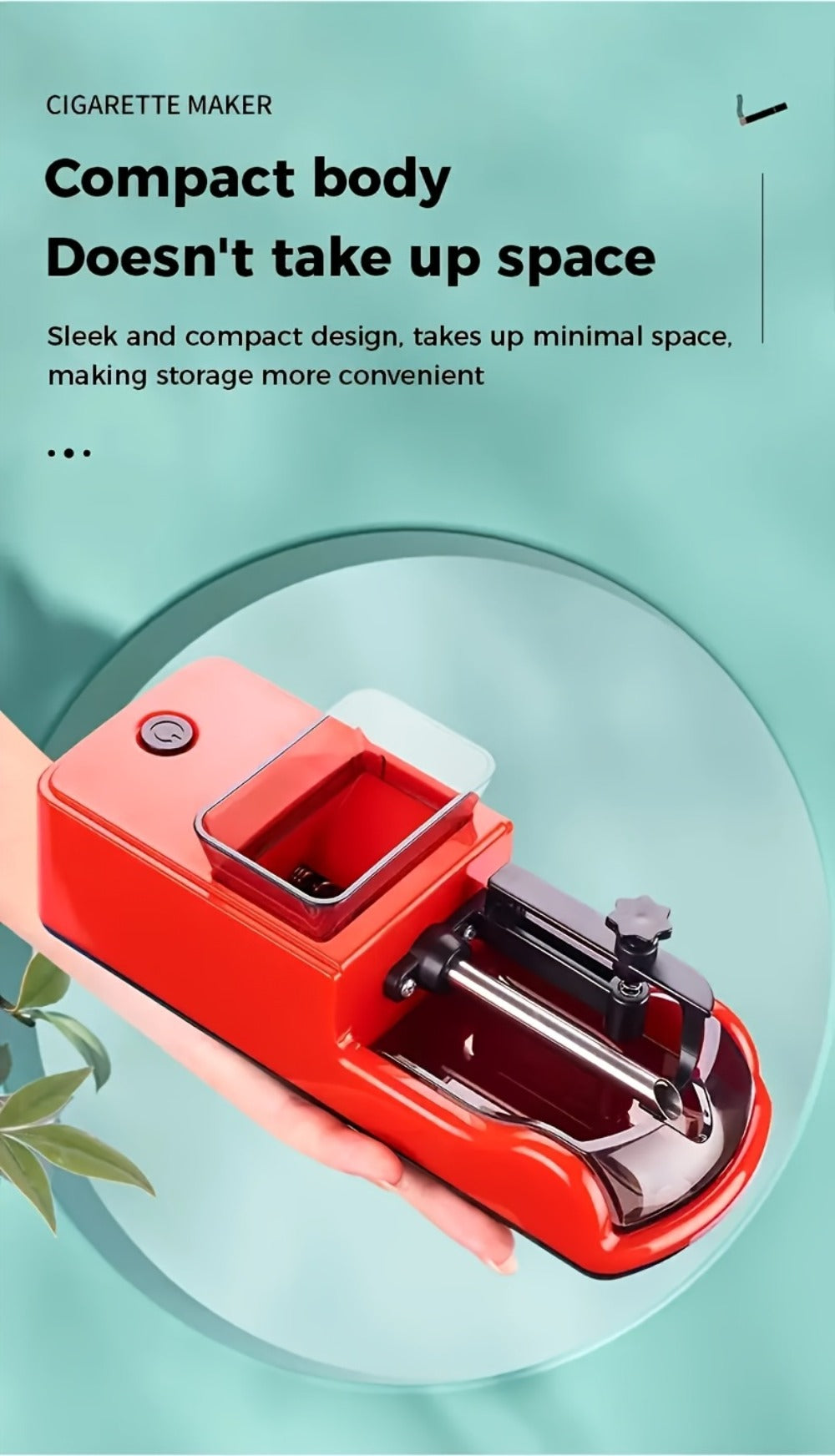 Electric Cigarette Rolling Machine USB Rechargeable Automatic Cigarette Roller 2-Second Rapid Roll High Power Motor Stainless Steel Durable Portable Tobacco Injector Black Blue