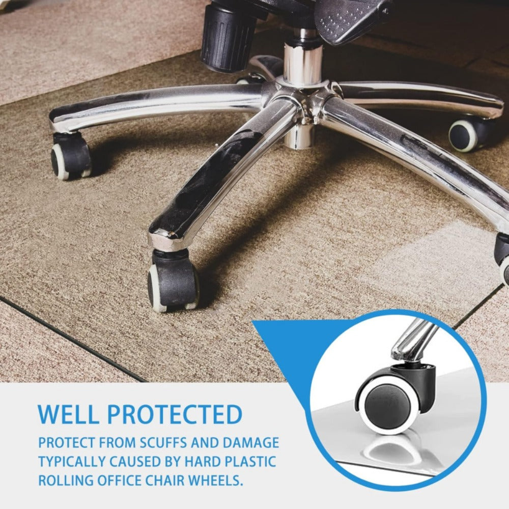 Floor Mat Protector - Heavy Duty Non-Slip Chair Mat for Hardwood Floors, Kitchen, Living Room & Office Use, Scratch-Resistant, Easy Clean, Multiple Sizes