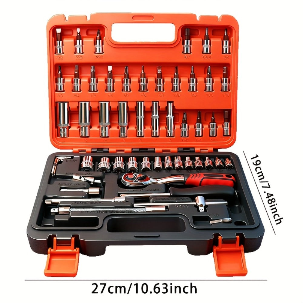 Home Tool Kit Professional, 46-Piece Essential DIY Set, 53-Piece Advanced Home & Auto Repair Kit, or 1000-Piece Complete Toolbox in Storage Case for Home, Automotive & Workshop Use