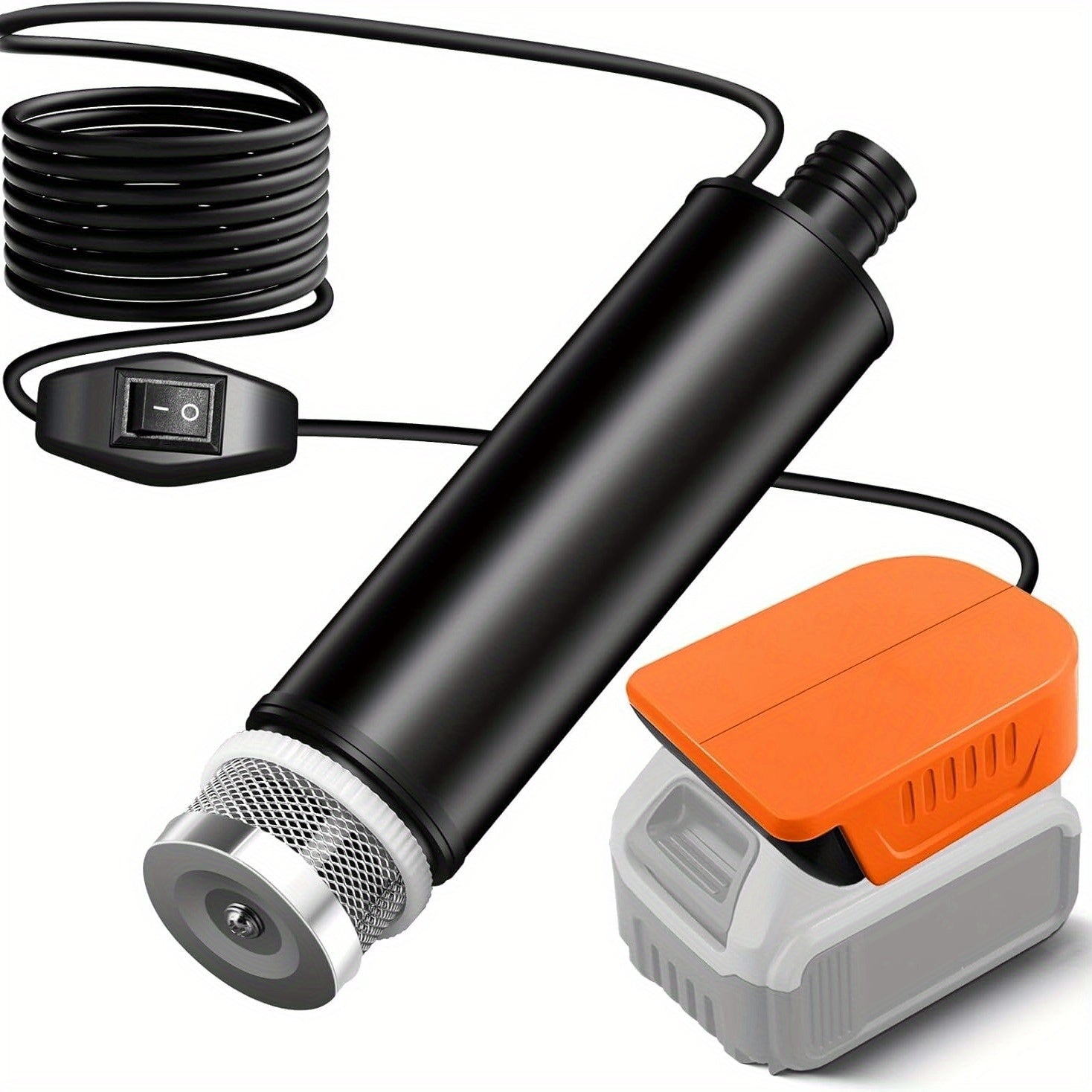 Cordless Water Transfer Pump for DeWalt 20V 60V Battery 635GPH IP65 Portable Sump Pump for Pool Cover Basement Garden RV Pond Camping Car Wash No Battery