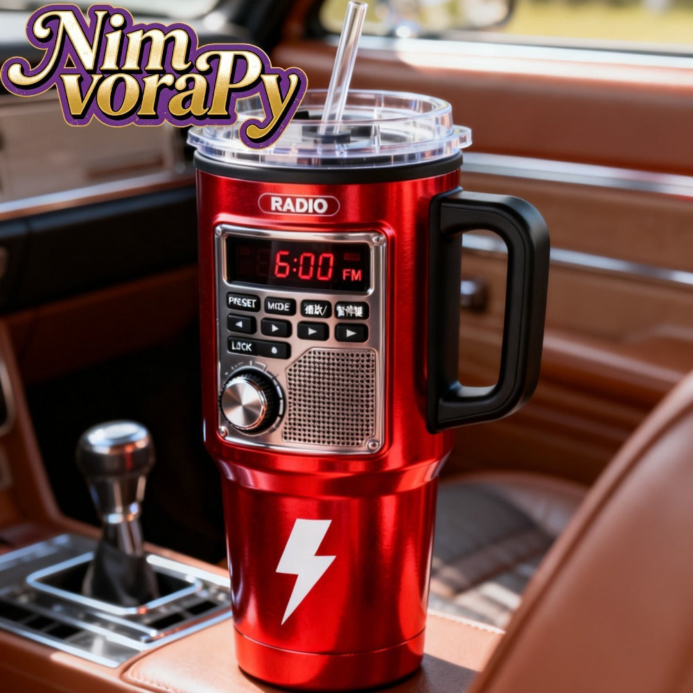 Insulated Travel Mug 40 Oz ¨C Retro Game Console Stainless Steel Tumbler with Leak-Proof Lid & Straw ¨C Hot & Cold Beverages ¨C Perfect Birthday & Christmas Gift for Gamers & Outdoor Adventurers