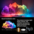 3D Thunder Cloud Lamp RGB Music Sync LED Light USB Powered Sound Sensitive IC Mood Lighting for Game Room Photography Studio Halloween Christmas Party Atmosphere Decoration
