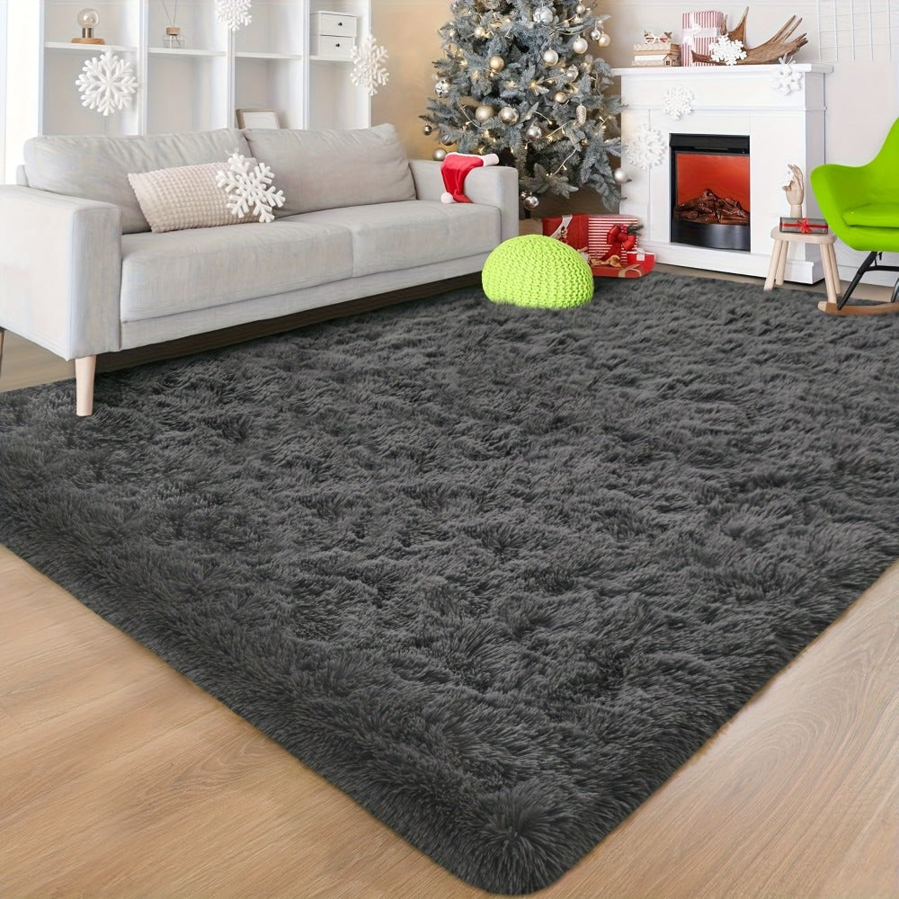Shaggy Area Rug Soft Plush Fuzzy Carpet Non-Slip Tie-Dye Design for Bedroom Living Room Nursery Dorm ¡ª Pet Friendly Machine Washable Multiple Sizes & Colors