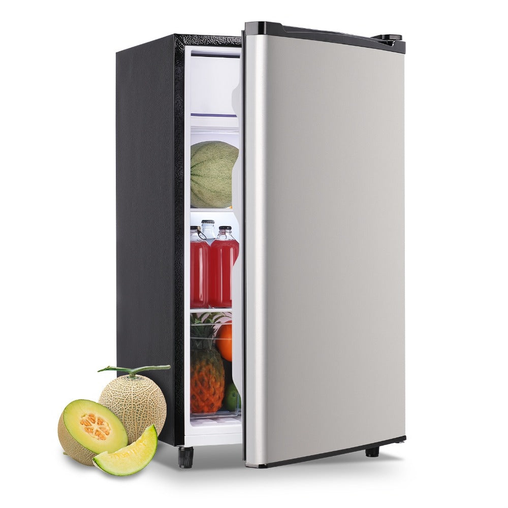 Compact Refrigerator, 3.2 Cu Ft Single Door Mini Fridge with 4-Layer Storage, Removable Shelves, Crisper Drawer & Adjustable Temperature ¨C Quiet Energy-Efficient Small Fridge for Dorm, Office, Apartment and Bedroom