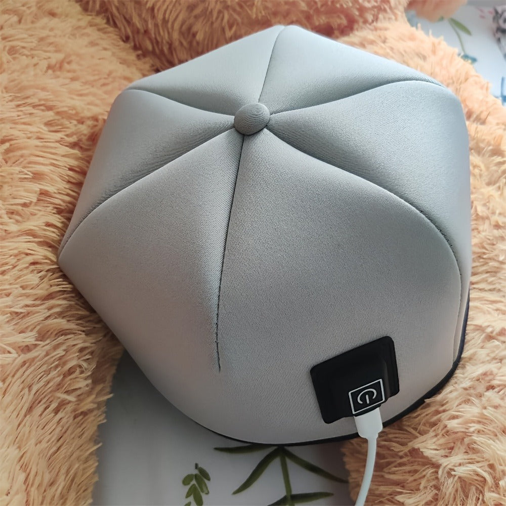 Red Light Therapy Cap for Hair Growth & Scalp Care ¨C 120 LEDs, 630nm Red Light & 820nm Near Infrared, Wearable LED Hair Therapy Helmet, Father's Day Gift for Men & Women, Black & Gray