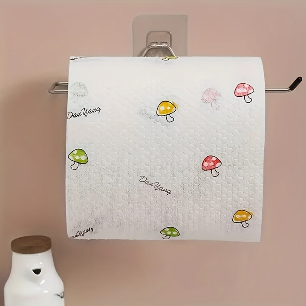 Disposable Kitchen Cleaning Towels Roll 400 Sheets Reusable Dry Wet Multipurpose Dishcloth Degreasing Paper Towel with Wall Hook Lazy Wipes Household Cleaning Supplies