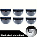Solar Fence Lights Outdoor 6 Pack IPX4 Waterproof Solar Wall Lights Rechargeable for Porch Patio Deck Garage Security Lighting Decoration