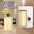 Aroma Diffuser & Humidifier 2-in-1 ¨C USB Powered, 7-Level Mist, Odor Eliminator, Includes Essential Oil (Shangri-La or Encounter), Compact Air Moisturizer & Fragrance Diffuser for Home, Office & Bedroom