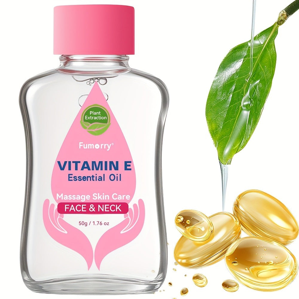 Vitamin E Essential Oil for Face, Neck & Body ¨C Natural Multi-Plant Extract Moisturizing Firming Nourishing Skincare Serum, Hydrating Massage Oil for All Skin Types, Korean Skin Care ¨C 50ml