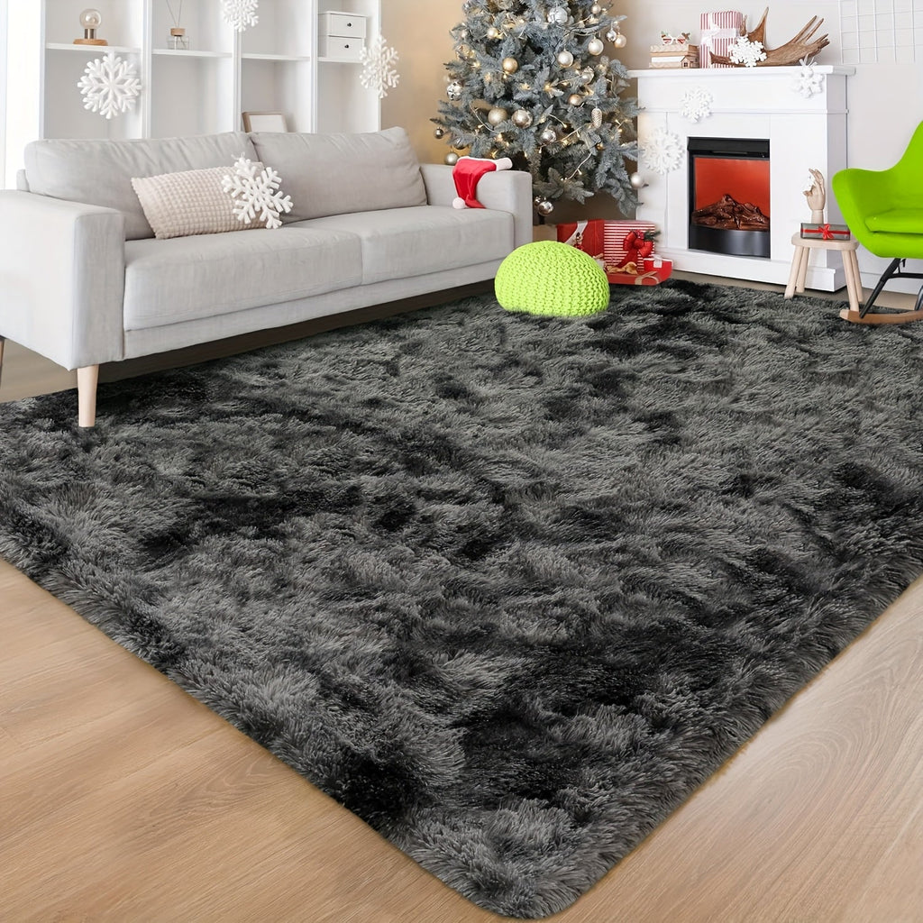 Shaggy Area Rug Soft Plush Fuzzy Carpet Non-Slip Tie-Dye Design for Bedroom Living Room Nursery Dorm ¡ª Pet Friendly Machine Washable Multiple Sizes & Colors