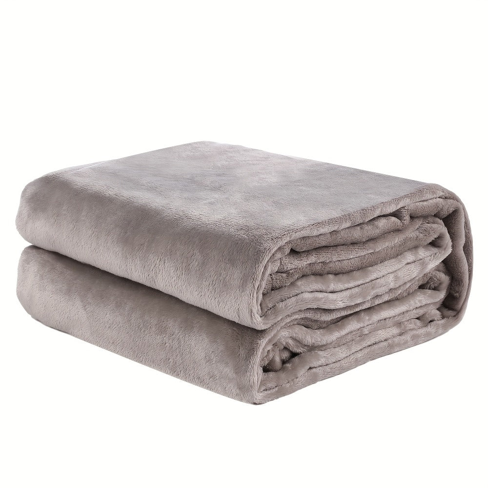 Quilted Flannel Throw Blanket ¨C 180-200gsm Soft Warm All-Season Bed Cover, 17 Patterns, Rhinestone & Checker Designs, 2 Sizes