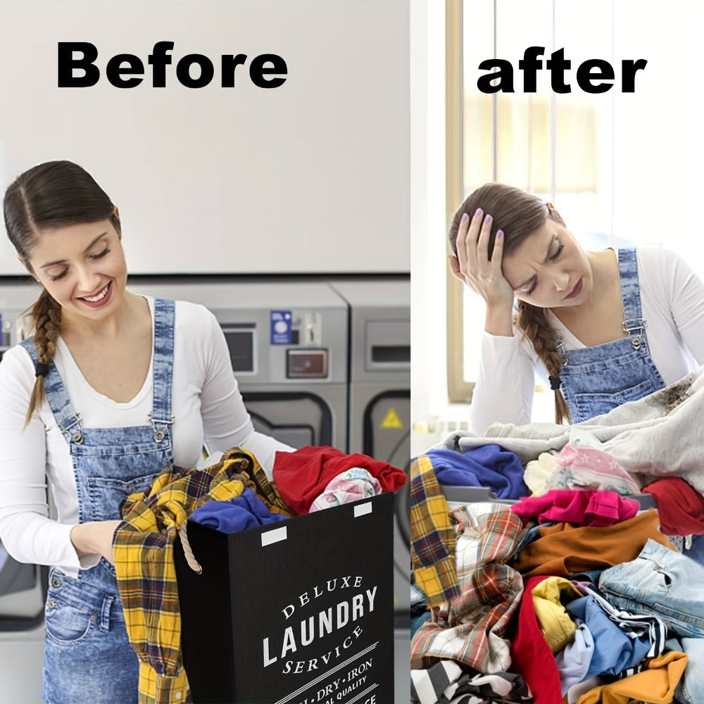 Collapsible Laundry Hamper with Lid ¨C 22.45 Gallon Large Foldable Laundry Basket Bin for Clothes, Bedroom Organizer & Toy Storage ¨C Black, Gray, 1-Pack & 3-Pack Options