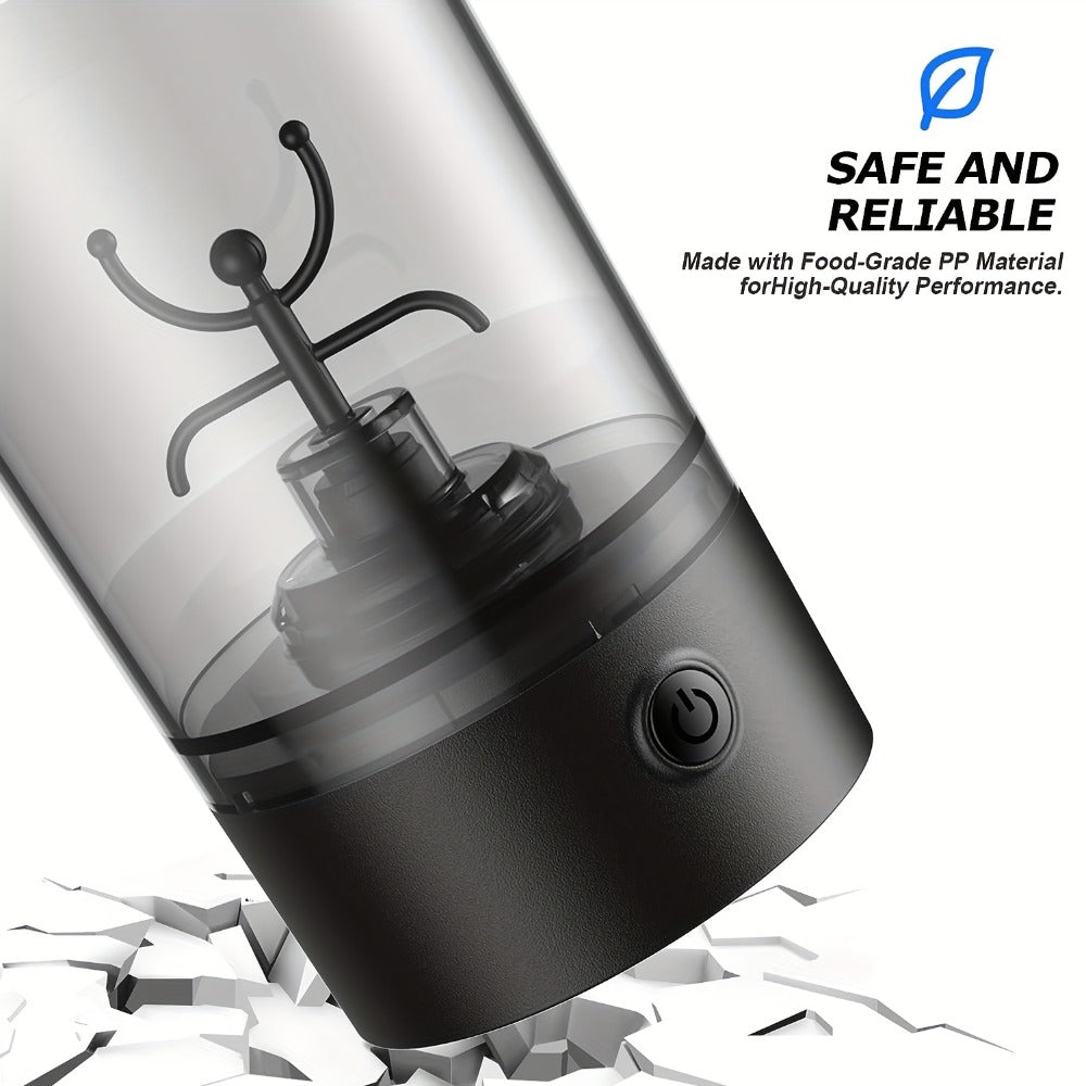 Electric Protein Shaker Bottle 24oz USB Rechargeable Self Stirring Blender Cup BPA Free Portable Gym Mixer for Protein Shakes Meal Replacements Fitness Gift
