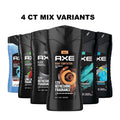 AXE Body Wash for Men 4-Pack Mix Variants Set | Long Lasting Freshness Sage Scent 250ml Each Shower Gel Bundle