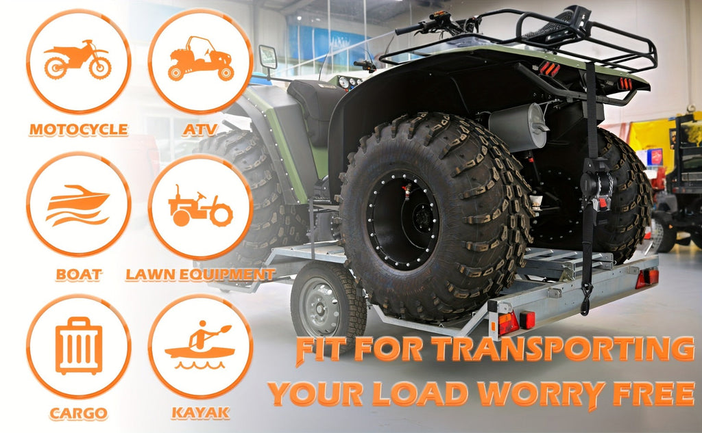 Retractable Ratchet Straps with Extension Strap ¨C Heavy Duty Auto Self-Retracting Tie Down Cargo Straps for Truck Trailer Motorcycle Moving & Appliances
