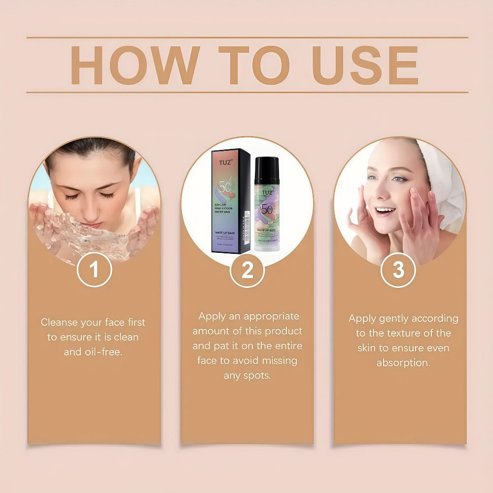BB Cream Barrier Cream Set 4pcs Tri-Color Long-Lasting Moisturizing Light Texture Natural Finish Anti-Smudge Glycerin Formula for Daily Makeup Travel Gift Women All Skin Types