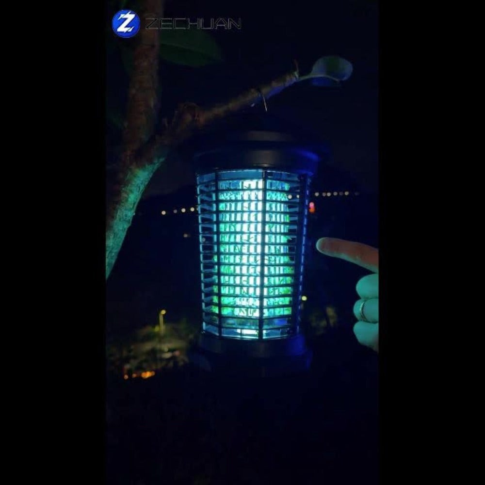 Bug Zapper Electric Indoor Outdoor ¨C 4000V High Voltage UV 365nm 18W Mosquito Killer Fly Zapper with 6ft Cord, ABS Fireproof Safety Housing, Removable Tray & Cleaning Brush for Backyard Patio Garden Camping ¨C Black