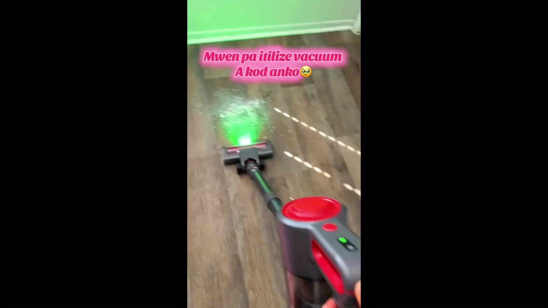 Anti-Tangle LED Vacuum Cleaner 55-69Kpa Corded & Cordless with Green LED Brush, Removable Battery & Multiple Suction Levels - Up to 45 Min Runtime for Carpets, Pet Hair & Hardwood Floors, 7 Colors
