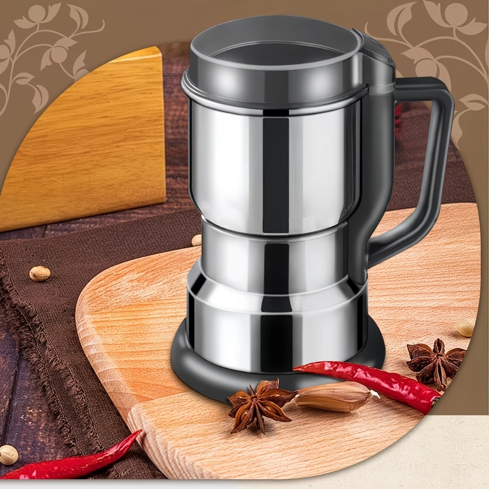 Electric Coffee Grinder 300W 25000RPM ¨C 8-Blade Stainless Steel Spice & Grain Mill for Coffee Beans, Nuts, Spices | Home, Cafe & Camping