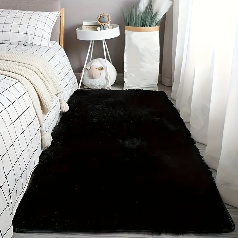 Non-Slip Area Rug Fluffy Soft Carpet - Modern Home Decor Floor Mat for Living Room, Bedroom, Kitchen & Bathroom | Easy Clean Cute Plush Rug in Multiple Colors & Sizes | Indoor Anti-Slip Floor Decoration