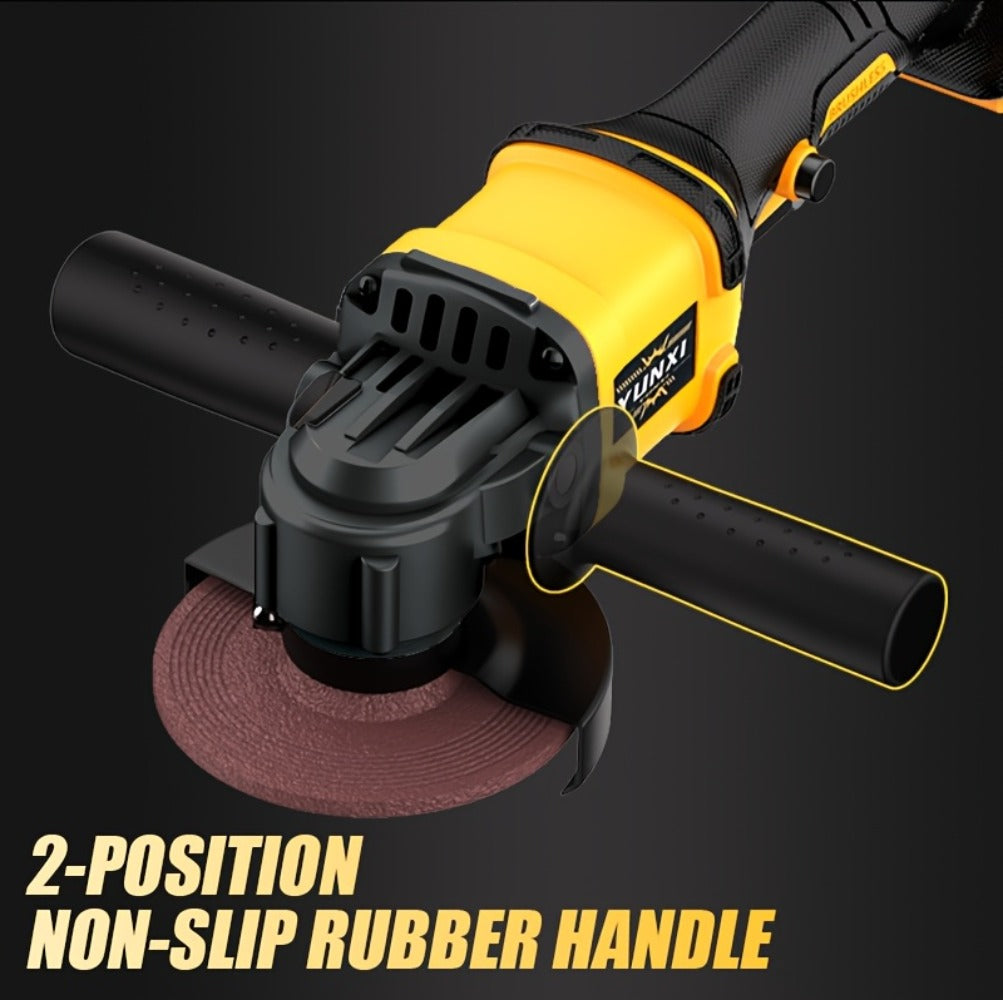 Rechargeable Angle Grinder Cordless Lithium Battery Polishing Rust Removal Tool Lightweight Handheld Grinder for Men Women