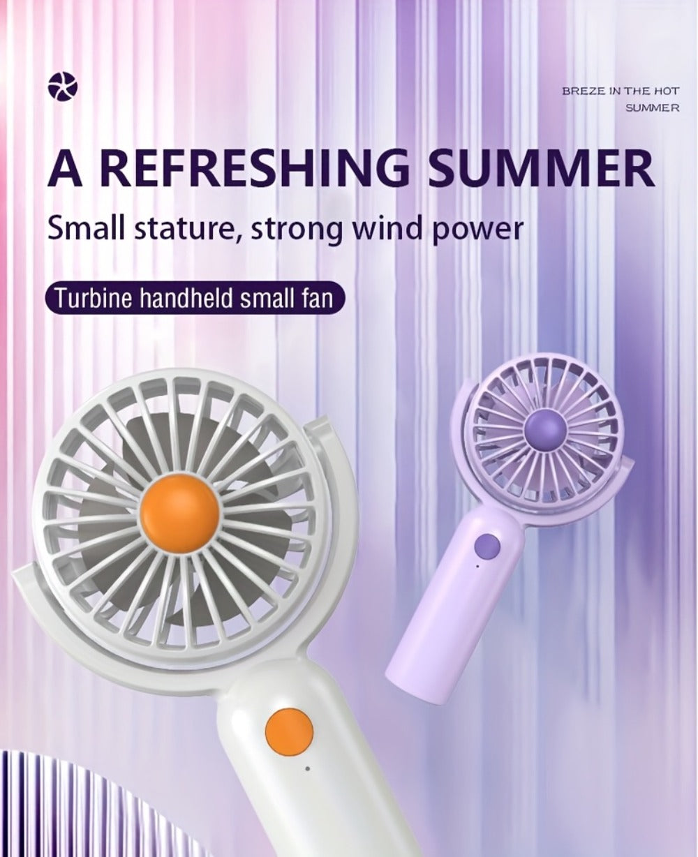 Handheld Fan Mini USB-C Rechargeable 3 Speed 180 Degree Adjustable Portable Personal Fan for Indoor Outdoor Travel Summer Cooling Gift 3 Pack 6 Pack Black Pink Purple