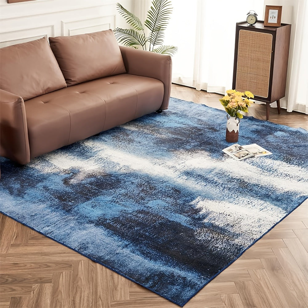 Area Rug Boho Vintage Washable Non-Slip Rug for Living Room Bedroom Traditional Woven Carpet Home Decor