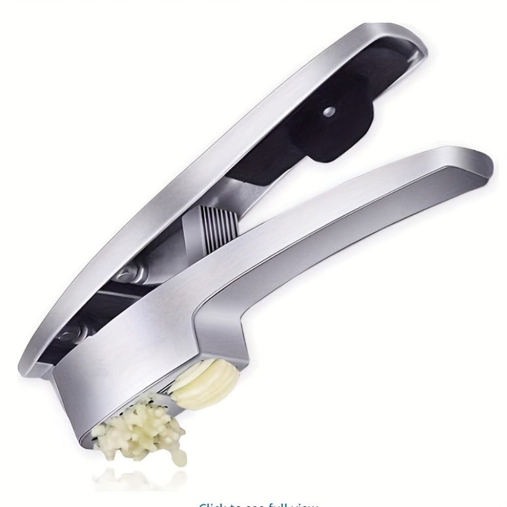 Garlic Press 2-in-1 Garlic Mincer and Slicer Stainless Steel Manual Garlic Crusher Presser for Fine Mince Puree Kitchen Tool for Home Restaurant Hotel