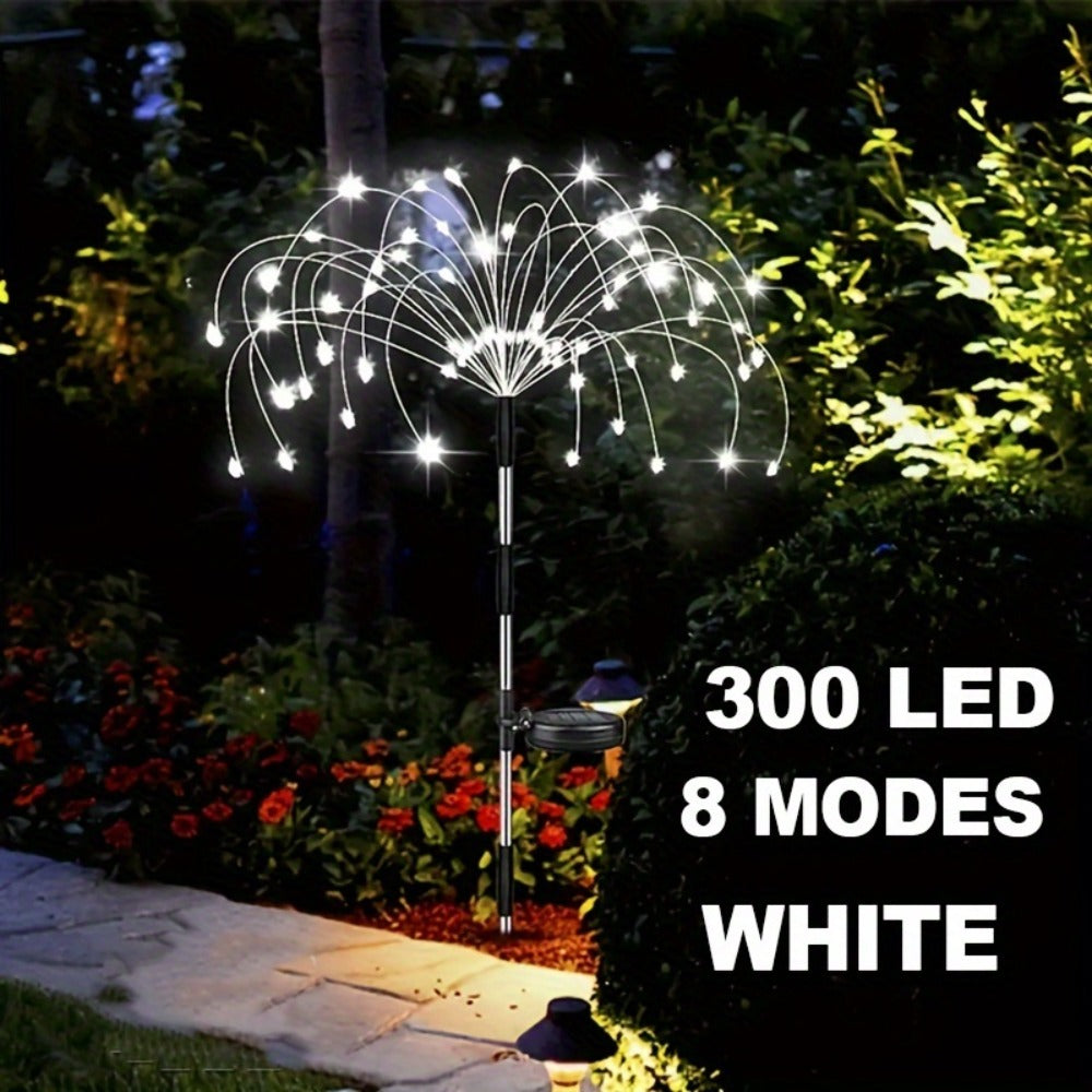 Solar Fireworks Lights Outdoor ¨C 60 to 420 LED Solar Garden Fairy Lights with 8 Modes, Waterproof Copper Wire Sparkler Lights for Garden, Patio, Yard, Pathway & Holiday Decoration
