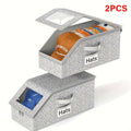 Baseball Cap Storage Box 2 Pack ¨C Foldable Stackable Zippered Hat Organizer, Large Capacity Dustproof Closet Storage for Caps, Hats & Clothes, Durable Fabric