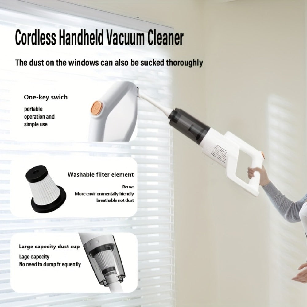 Handheld Vacuum Cleaner Cordless 5-in-1 Rechargeable with 45-Min Battery Life for Car, Carpet, Hard Floor & Pet Hair