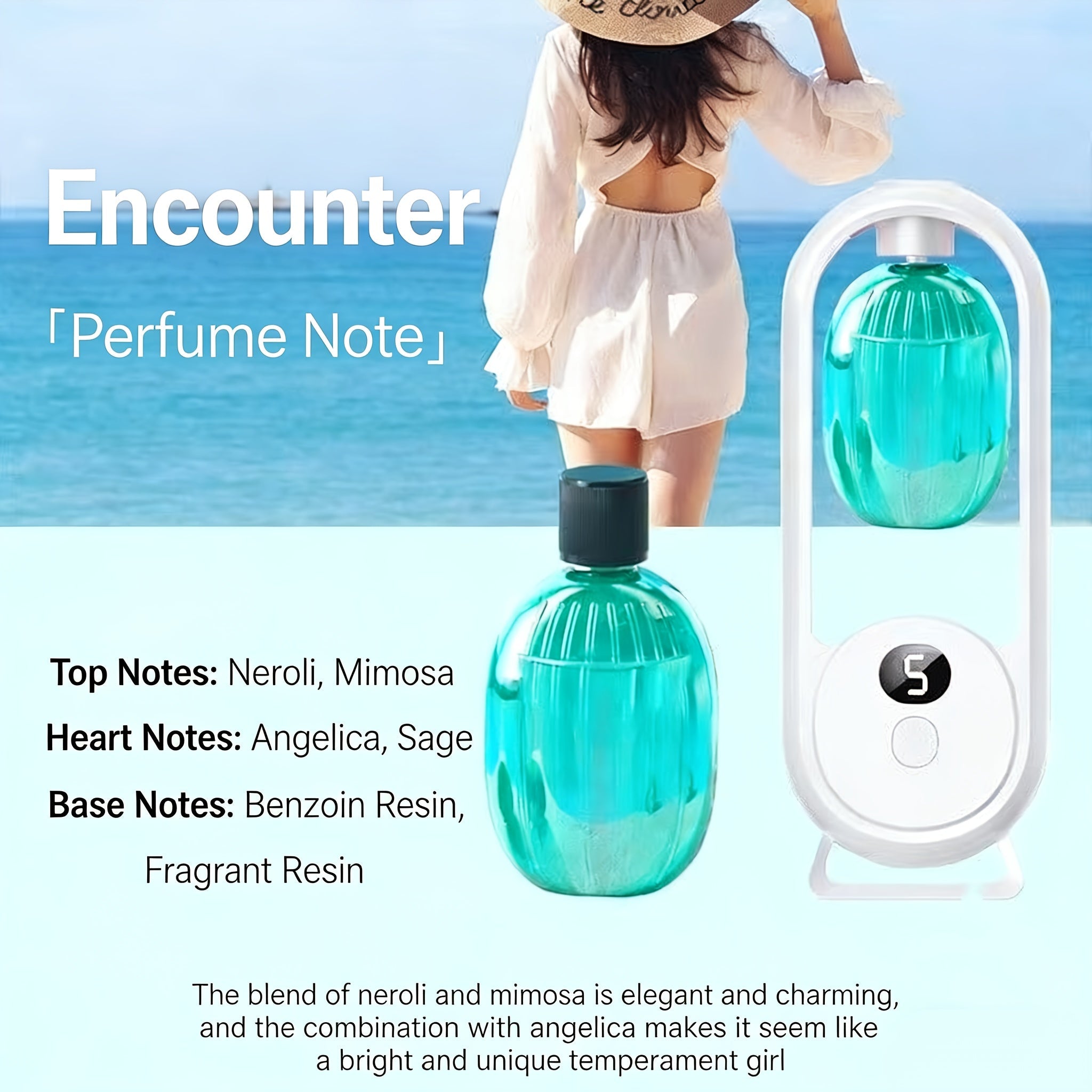 Aroma Diffuser with Essential Oils Set Cool Mist Humidifier 5 Settings for Bedroom Living Room Hotel Spa Yoga Home Relaxation Aromatherapy Diffuser Gift Set with 1 or 3 Essential Oil Bottles