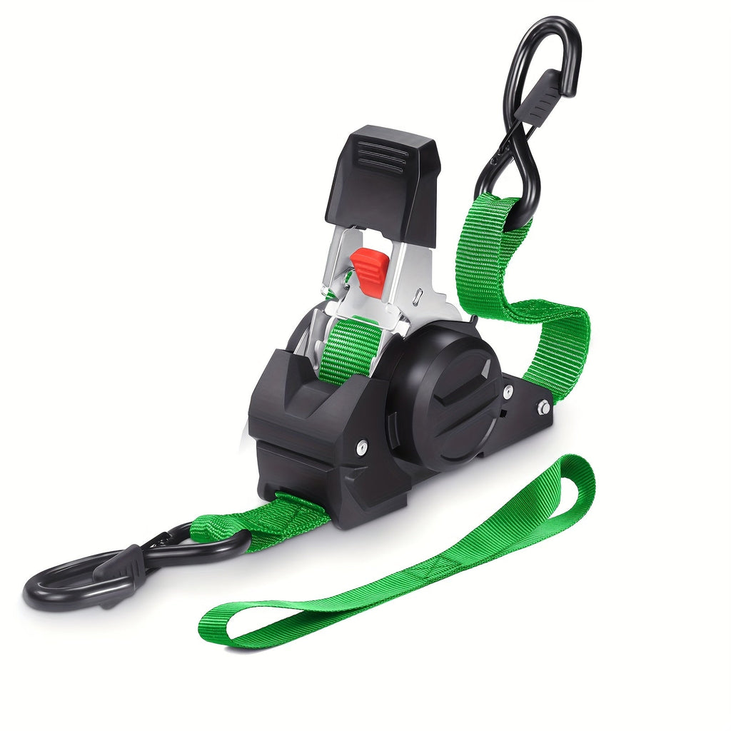 Retractable Ratchet Straps with Extension Strap ¨C Heavy Duty Auto Self-Retracting Tie Down Cargo Straps for Truck Trailer Motorcycle Moving & Appliances