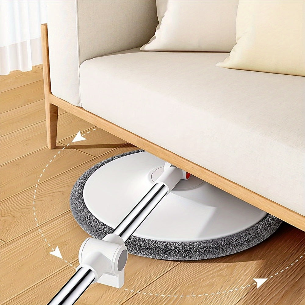Spin Mop and Bucket Set with Wringer, Joybos Hands-Free Self-Wringing Rotating Floor Mop, Sewage Separation Design, 3 Mop Head Types, Dry & Wet Use for Home, Kitchen & Bathroom Floor Cleaning