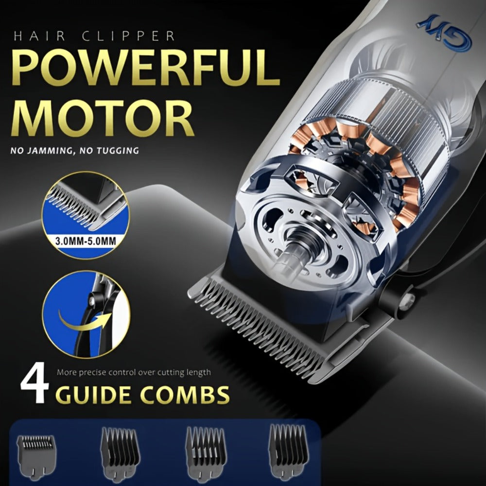 Hair Grooming Kit for Men - Electric Hair Clipper Set with Digital LCD Display, USB Rechargeable, Professional Barbershop Quality for Home Use, Holiday Father's Day Valentine's Day Gift