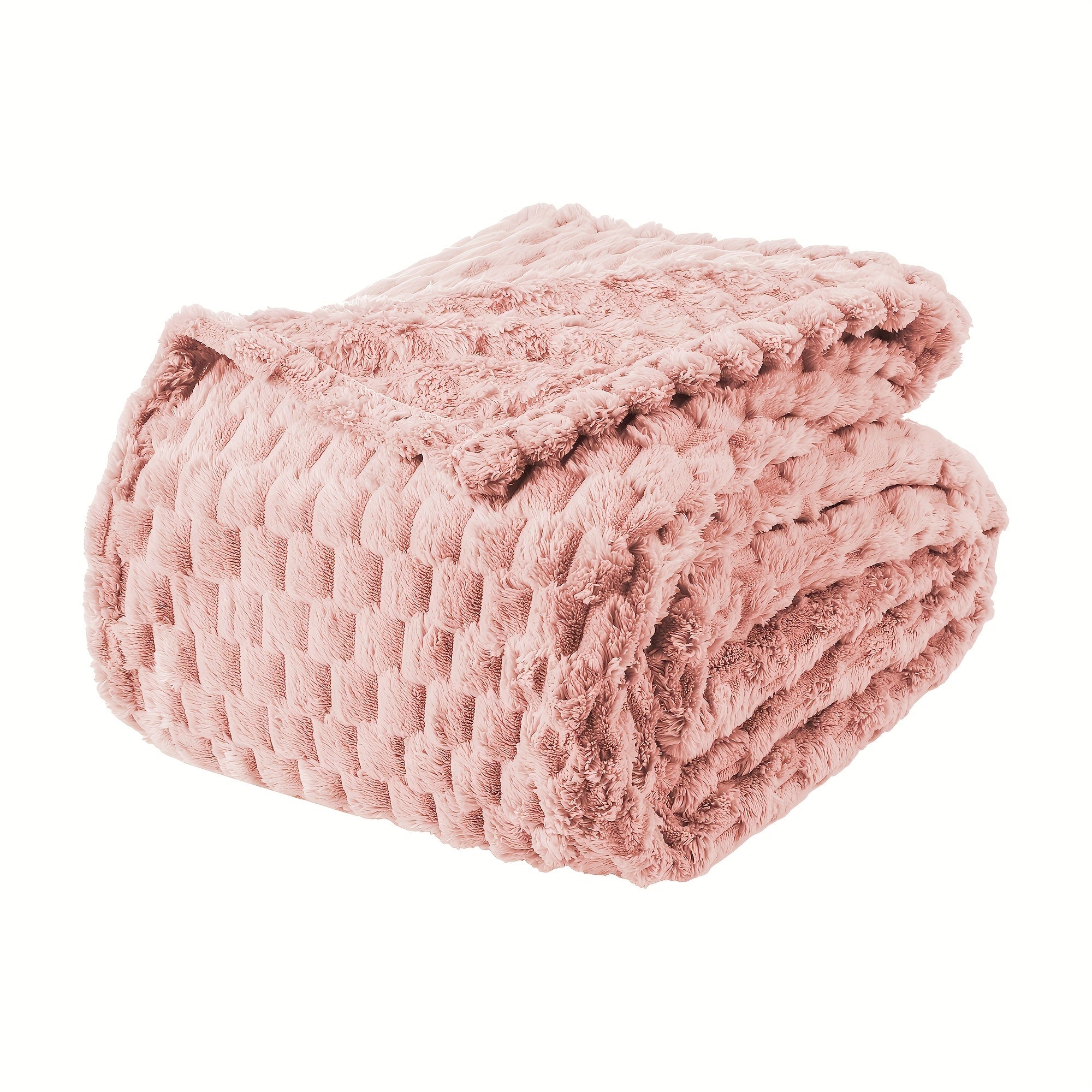 Quilted Flannel Throw Blanket ¨C 180-200gsm Soft Warm All-Season Bed Cover, 17 Patterns, Rhinestone & Checker Designs, 2 Sizes