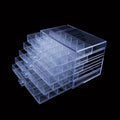 Jewelry Storage Box 5-Layer Drawer Organizer ¨C Transparent Nail Art Accessory Storage Container for Earrings Rings Necklaces Beads 120 Cells