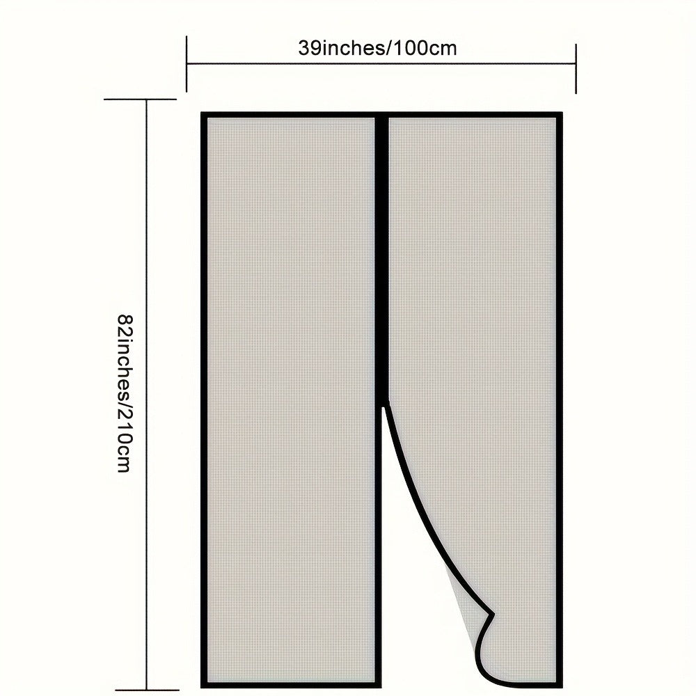 Magnetic Screen Door ¨C Heavy Duty Retractable Mesh Door Curtain, Pet-Friendly & Insect Proof, Auto-Close Magnetic Closure for Patio, Front Door & Sliding Doors, Easy Install, 39x82 Inch
