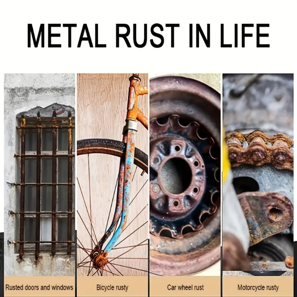 Rust Remover Spray Multi-Surface - Powerful Rust Dissolver for Car, Metal, Tile, Kitchen & Bathroom - Ammonia Formula Rust Prevention & Cleaning Tool