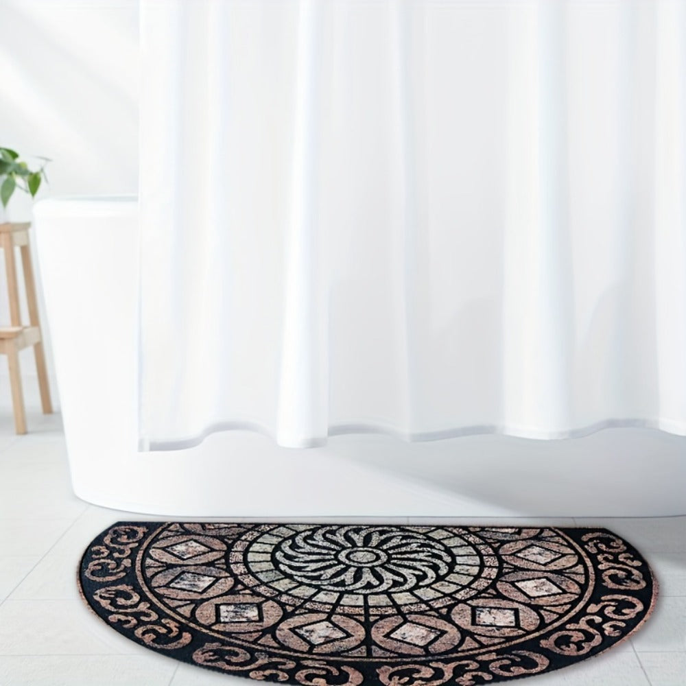 Outdoor Door Mat Heavy Duty Non-Slip Welcome Mat for Front Door Entrance Patio Porch, Durable Low-Profile Rug, Multiple Colors & Sizes, Light Blue Brown Dark Blue Gray Rainbow