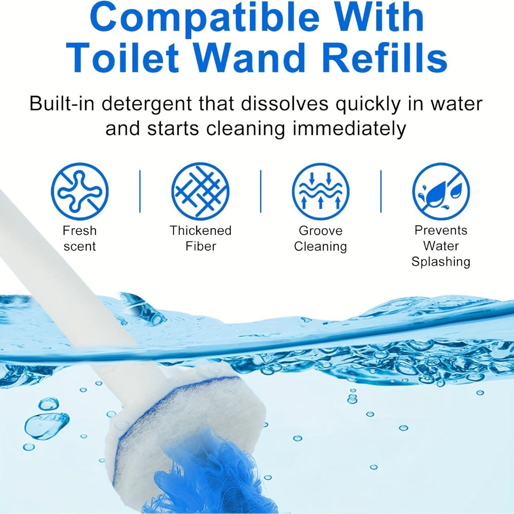 Toilet Wand Refills Compatible with Clorox ToiletWand, Disposable Microfiber Toilet Bowl Cleaner Refills, No-Touch Replacement Scrubbing Heads for Toilet Cleaning ¨C 40 & 80 Count (Handle Not Included)