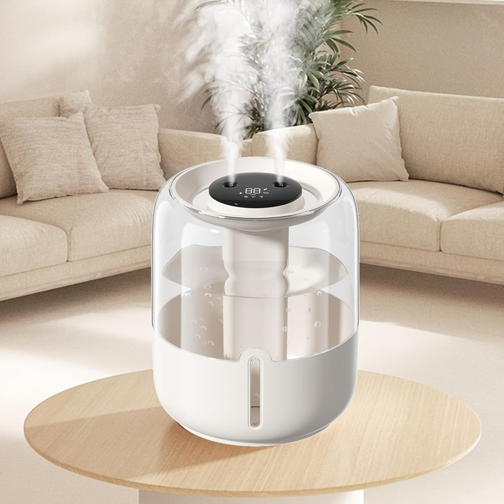 Large Room Humidifier Top Fill 1.8 Gallon 6.8L Tank Quiet Cool Mist Air Humidifier Easy to Fill and Clean Auto Shut-Off for Bedroom Home Office Plants