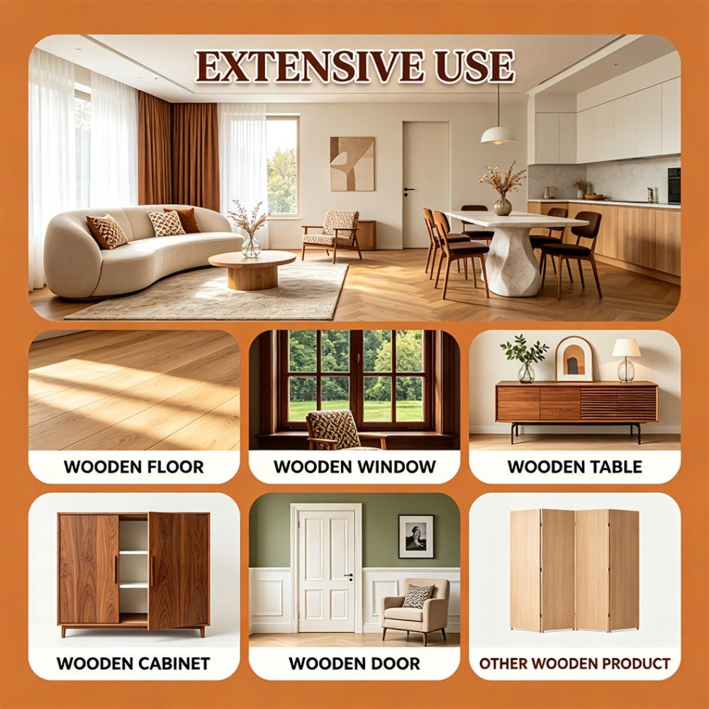 Wood Scratch Repair Wax - Hardwood Floor & Furniture Restorer Polish for Cabinets, Doors, Tables - Fix Scratches, Restore Luster, Prevent Drying & Aging