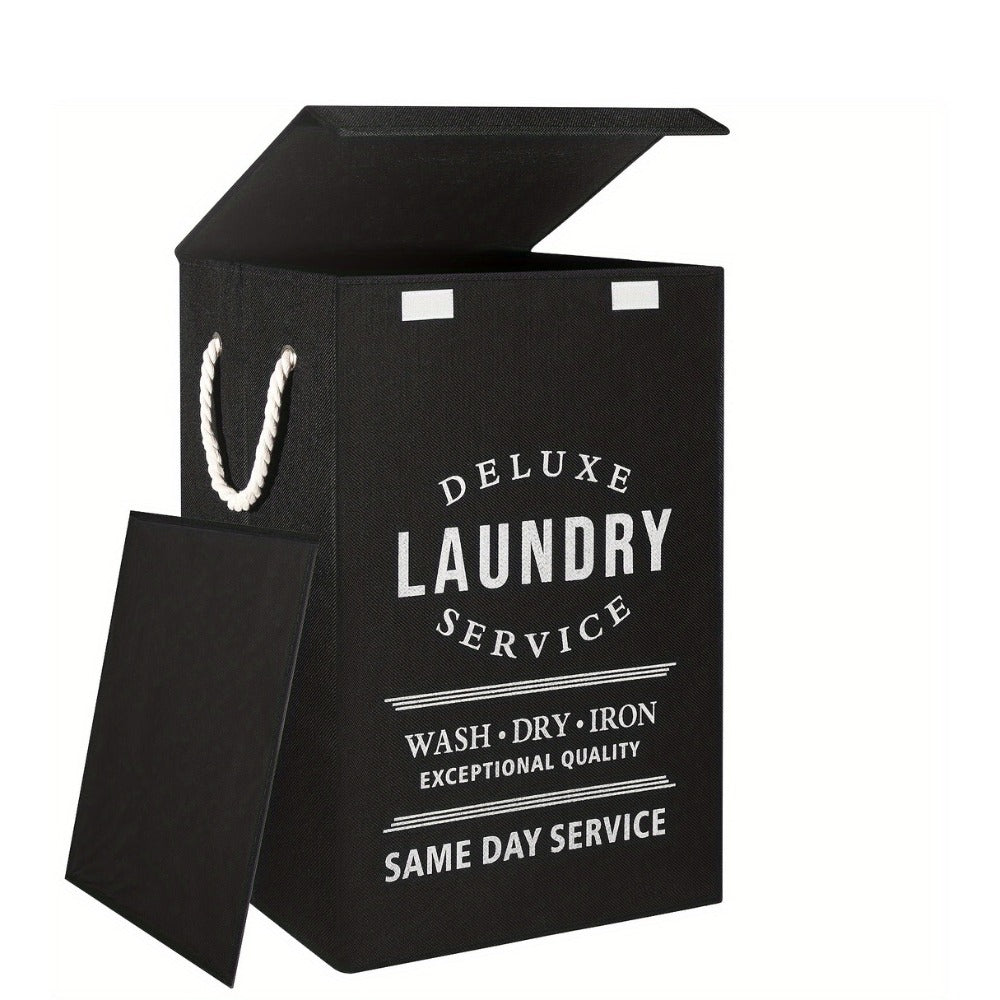 Collapsible Laundry Hamper with Lid ¨C 22.45 Gallon Large Foldable Laundry Basket Bin for Clothes, Bedroom Organizer & Toy Storage ¨C Black, Gray, 1-Pack & 3-Pack Options
