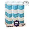 Bamboo Toilet Paper 24 Rolls 3-Ply 300 Sheets Per Roll Tree-Free Hypoallergenic Septic Safe Flushable Soft Strong Fragrance-Free BPA-Free Eco-Friendly Bathroom Tissue RV Travel Home Use
