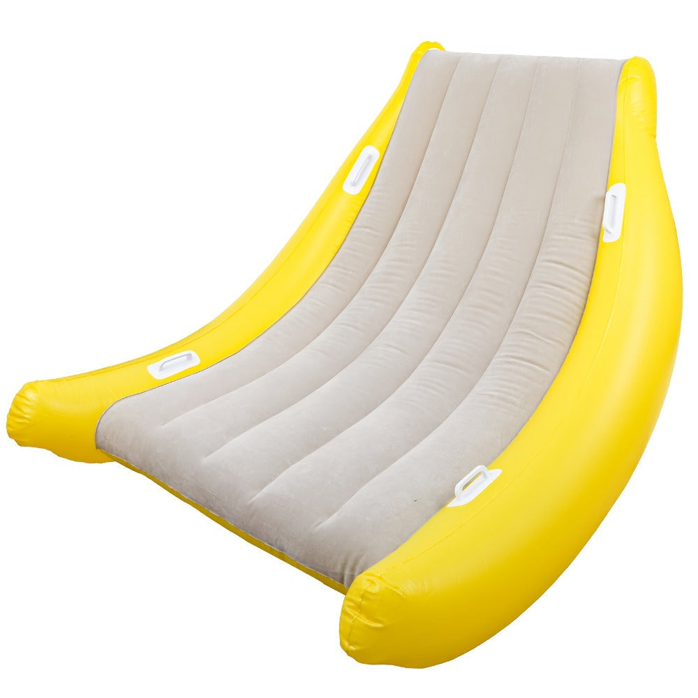 Portable Inflatable Sofa with Pump No Assembly Required Indoor Outdoor Folding Chair Bed Camping Backyard Patio Lightweight PVC Spot Clean Adults Kids Gift